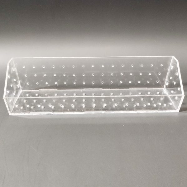 Hộp|Cốc|Khay mica đựng phân nền trồng cây thủy sinh hồ cá cạnh xéo