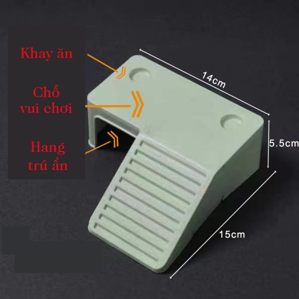 Hộp nuôi thằn lằn, tắc kè, rắn 23x14.8x12cm có chỗ vui chơi, trú ẩn - Hình ảnh 2