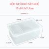 Hộp nuôi bò sát 17x10x7cm có tổ trú ẩn 2 máng ăn - Hình ảnh 2