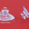 Nút hít nhựa PVC 2cm (20mm) màu trong suốt - Hình ảnh 3