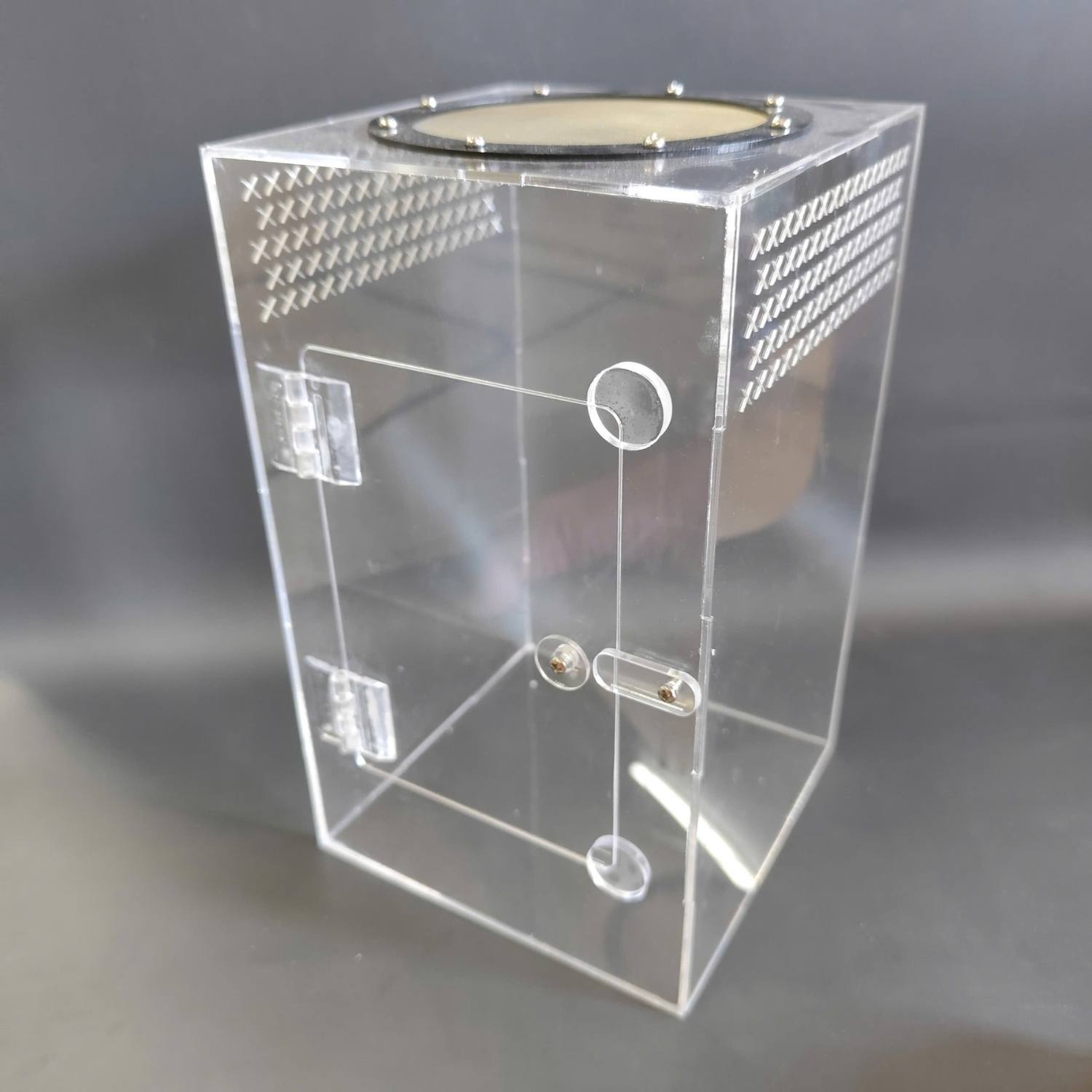 Hộp nuôi côn trùng/Tank kiến mica B2 15x15x25cm - Hình ảnh 4